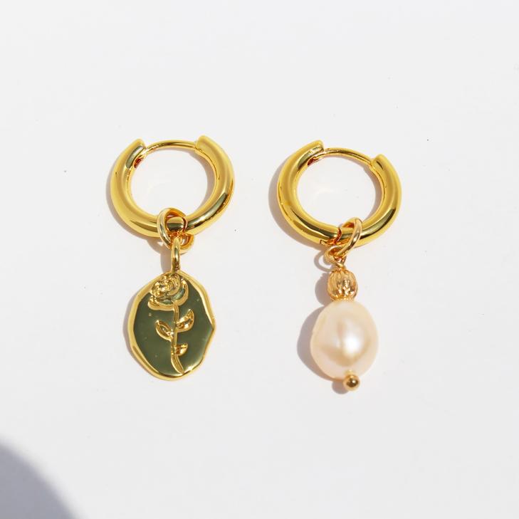 Womens Jewelry | 3Pk Mid Earring Accessories gold plated pearl eye celestial