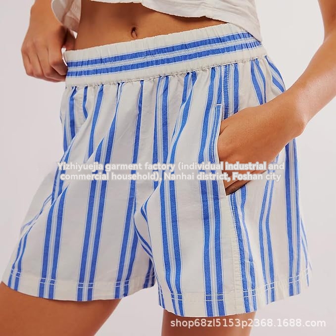 Womens Shorts | Relaxed Pocket Beach Short Clothing palm leaf stripe