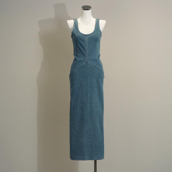 Womens Skirts | Sloan Denim Maxi Dress Clothing jewel blue