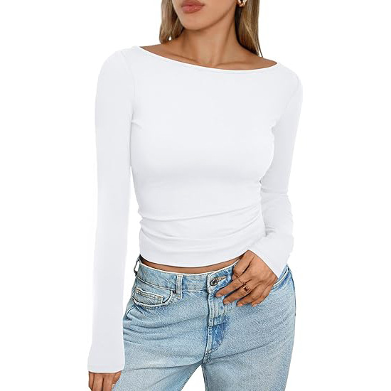 Womens T‑Shirts, Tops | Bow Detail Long Sleeve Top Clothing T‑Shirts, Tops