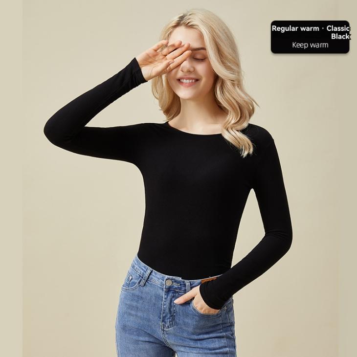 Womens T‑Shirts, Tops | Staple Rib Boat Neck Long Sleeve Top Clothing black